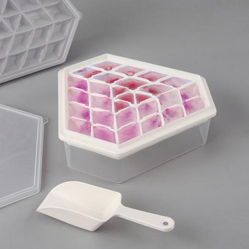 批发制冰盒带盖自制冰格食用冰球大小家用速冻器冰箱做冻冰块模具